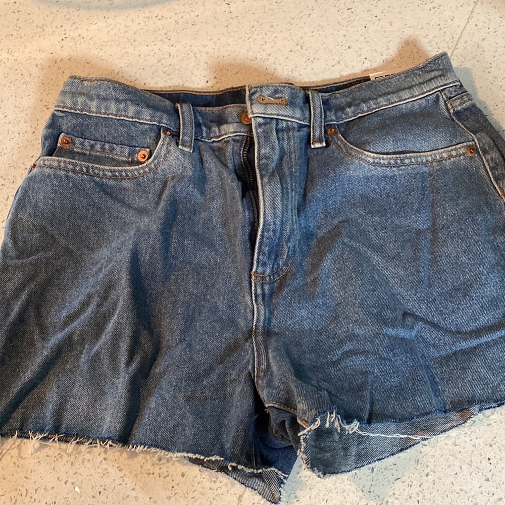 Pink Brand High Waist Cut Off Denim Shorts Size 29
